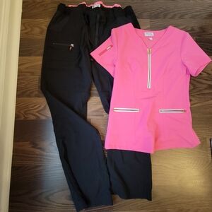 Koi Light Weight Black Scrub Bottoms Medium